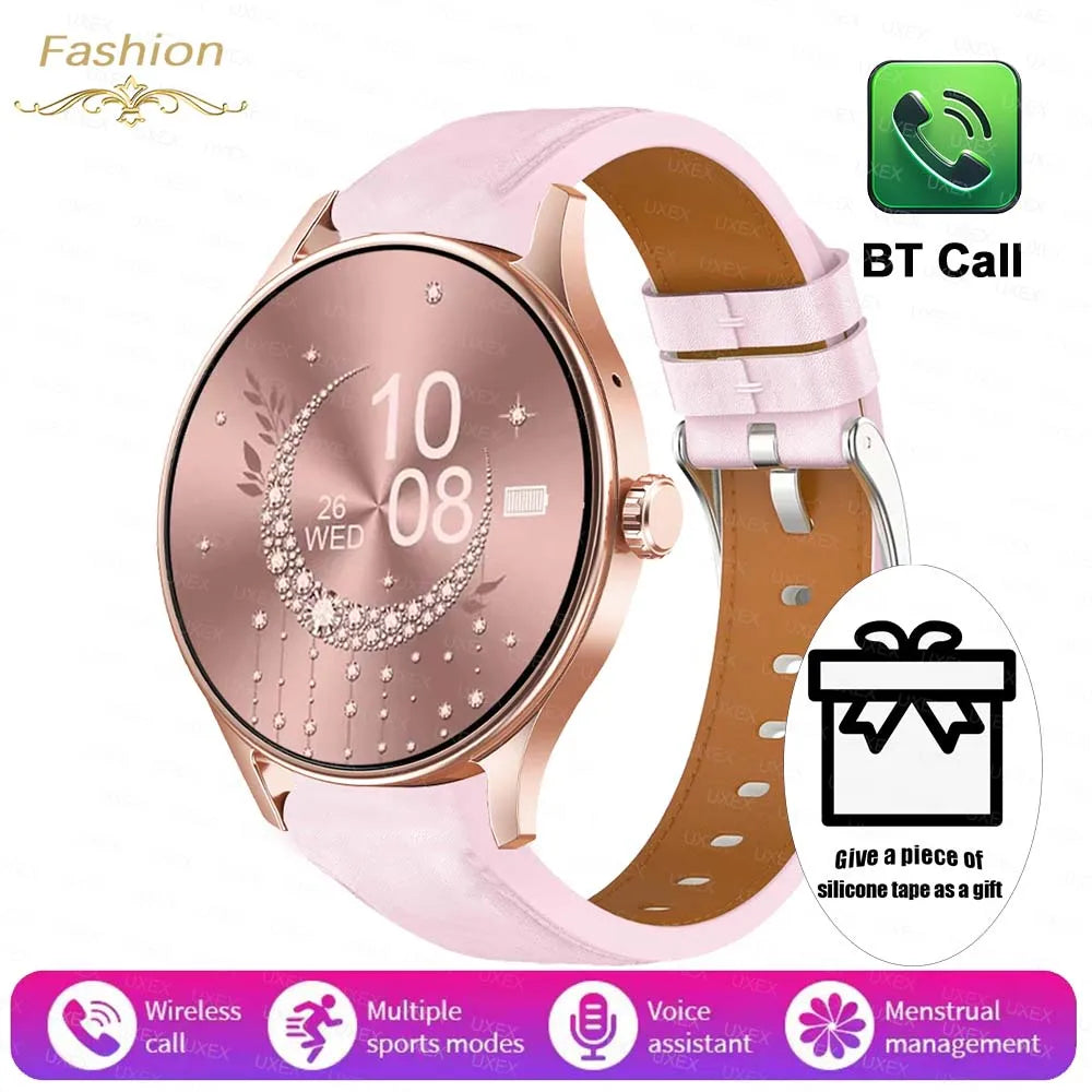 2026 New Smart Watch Women Men Bluetooth Call Sports Fitness Watches Heart Rate Health Monitor Smartwatch Ladies For Android iOS