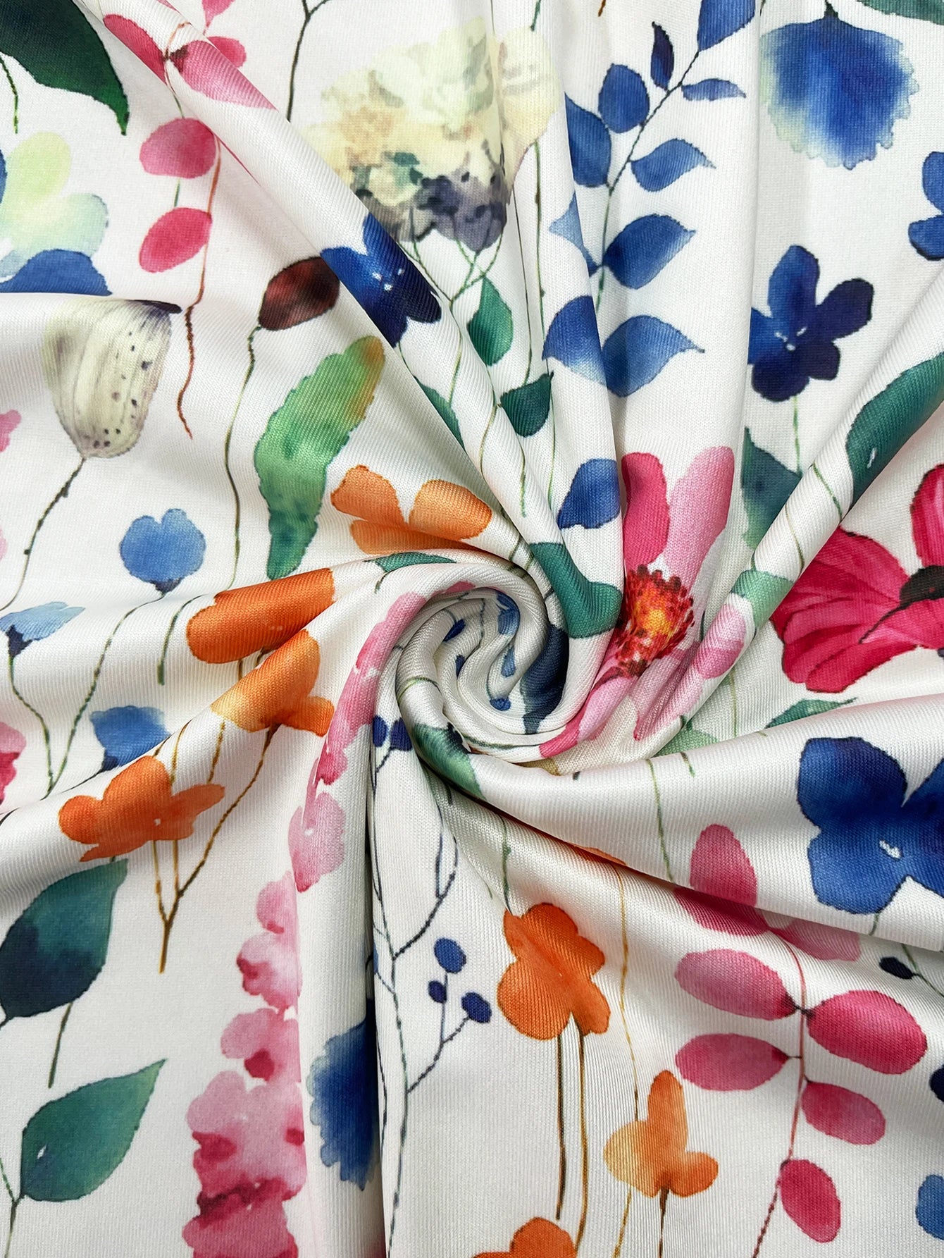 Women's Watercolor Floral Print Sleeveless Midi Dress Summer Casual Round Neck A Line Flowy Sundress