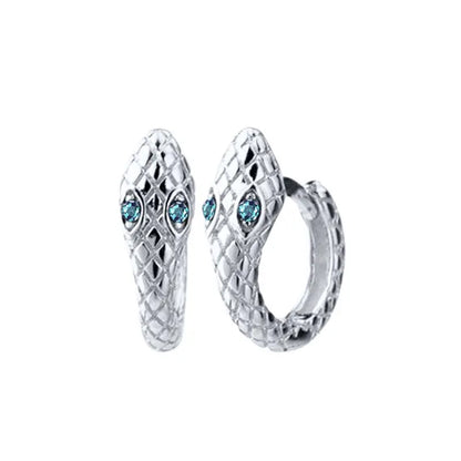 925 Sterling Silver Needle Light Blue Zircon Stud Earrings for Women Fashion Blue Enamel Pendant Earrings Luxury Jewelry Gifts