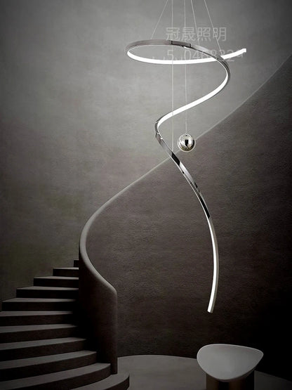 Modern home decor led lights pendant light lamps forstaircase Chandeliers for living room hanging light indoor lighting