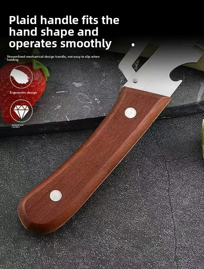 Kitchen Fruit Vegetable Processing Tool Peeler Stainless Steel Paring Knife Ergonomic Handle Portable Gadget for Daily Cooking