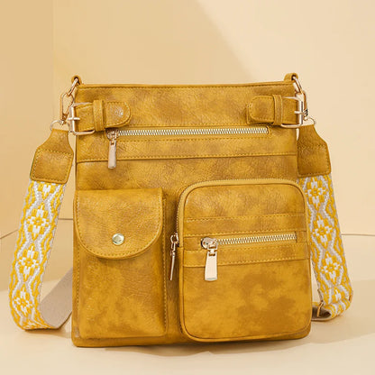 Designer Luxury Handbags 2025 New Vintage Soft Leather Tote Bags For Women Multi-pocket Shoulder Messenger Bags High quality Sac
