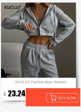 KUCLUT 2025 Autumn New Women's Fashion Sports Casual Jumpsuit Zipper Design Spliced Contrast Color Versatile Jumpsuits 1A991