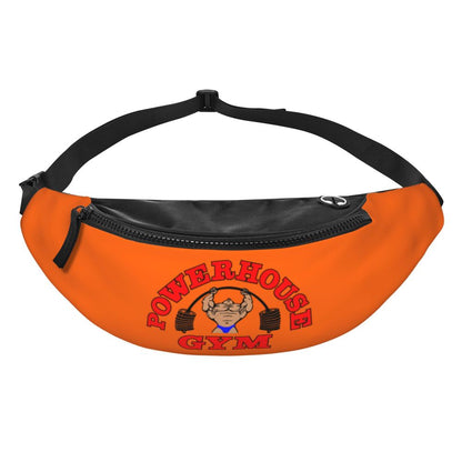 Powerhouse Gym Fanny Bag Custom Bodybuilders Fitness Crossbody Waist Pack Men Women Cycling Camping Phone Money Pouch