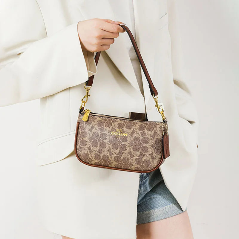 High-End Women's Underarm Shoulder Bag Classic Vintage Ladies Crossbody Handbag Elegant Designer Leather Messenger Bag For Women