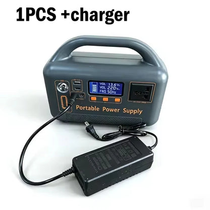 220V 400W Portable Power Station 192Wh Solar Generator Emergency Backup Battery Optional 30W Foldable Solar Panel for Camping
