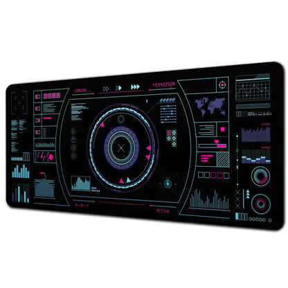 Radio pattern Mouse Pad Mousepad Large Abstract Mouse Pad Gaming Deskmat With Lockedge Office Non-slip Carpet