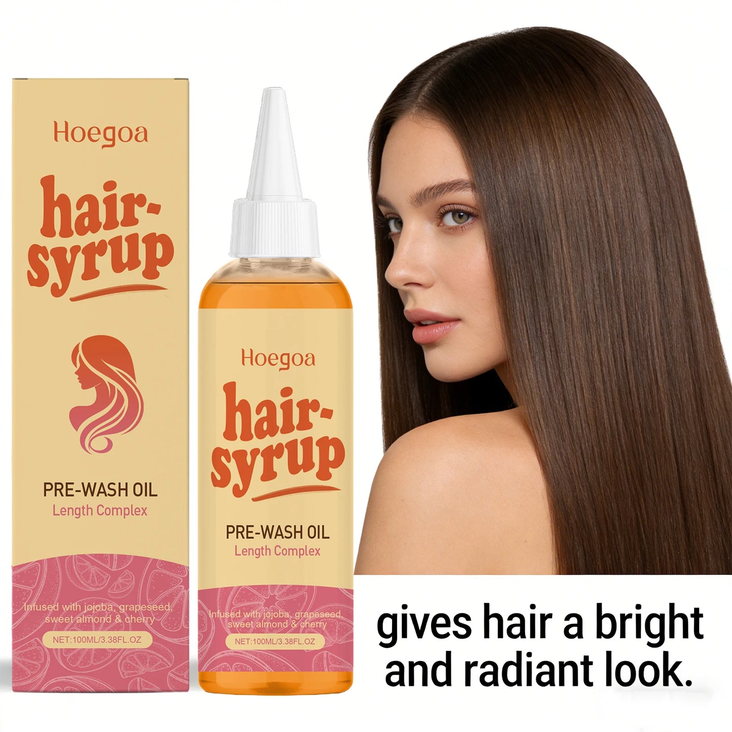 Jojoba Hair Essencial Oil Deep Nourish Scalp Voluming Anti-Frizzy Repair Damaged Hair Oil Enhance Shine Moisturizing Hair Care