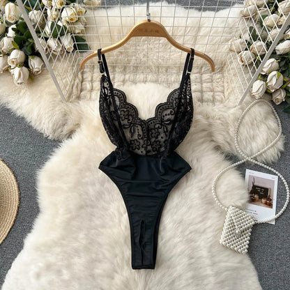 Summer Girls Sexy Hot Sweet Transparent Suspender Mini Dress Women Elastic Waist And Backless Strap Lolita Pajamas Bubble Skirt
