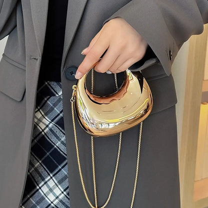 Fashion Acrylic Clutch Bags Elegant Small Handbags Portable Handle Wrist Bag for Women