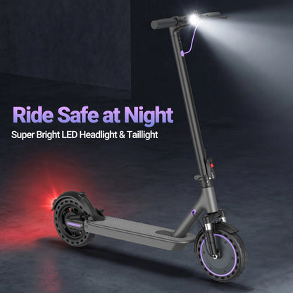 2026 NEW 10‘’ Electric Scooter for Adults 500W Powerful Motor 22 Miles Long Range Dual Braking System 22Mph Max Speed Foldable E Scooter with Solid Tires APP Control
