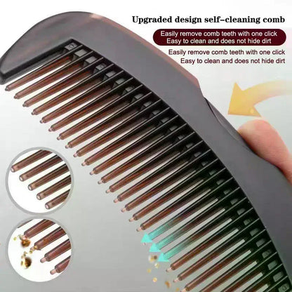 Oil-Control Energy Comb, Hollow Scalp Brush, No Shampoo Needed, Removes Grease & Dandruff, Hair Cleansing Massage Comb for Oily