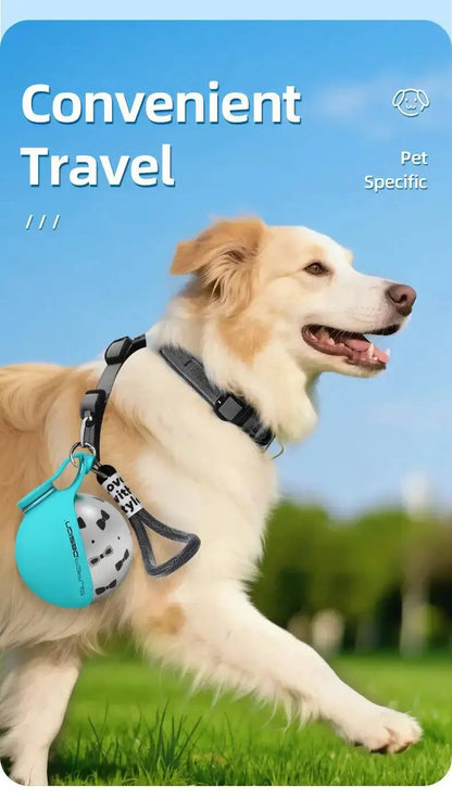 Stainless Steel Water Bottle Outdoor Dog Walking Folding Portable Water Cup With Lanyard Hook LeakProof Dog Water Drink Bottle