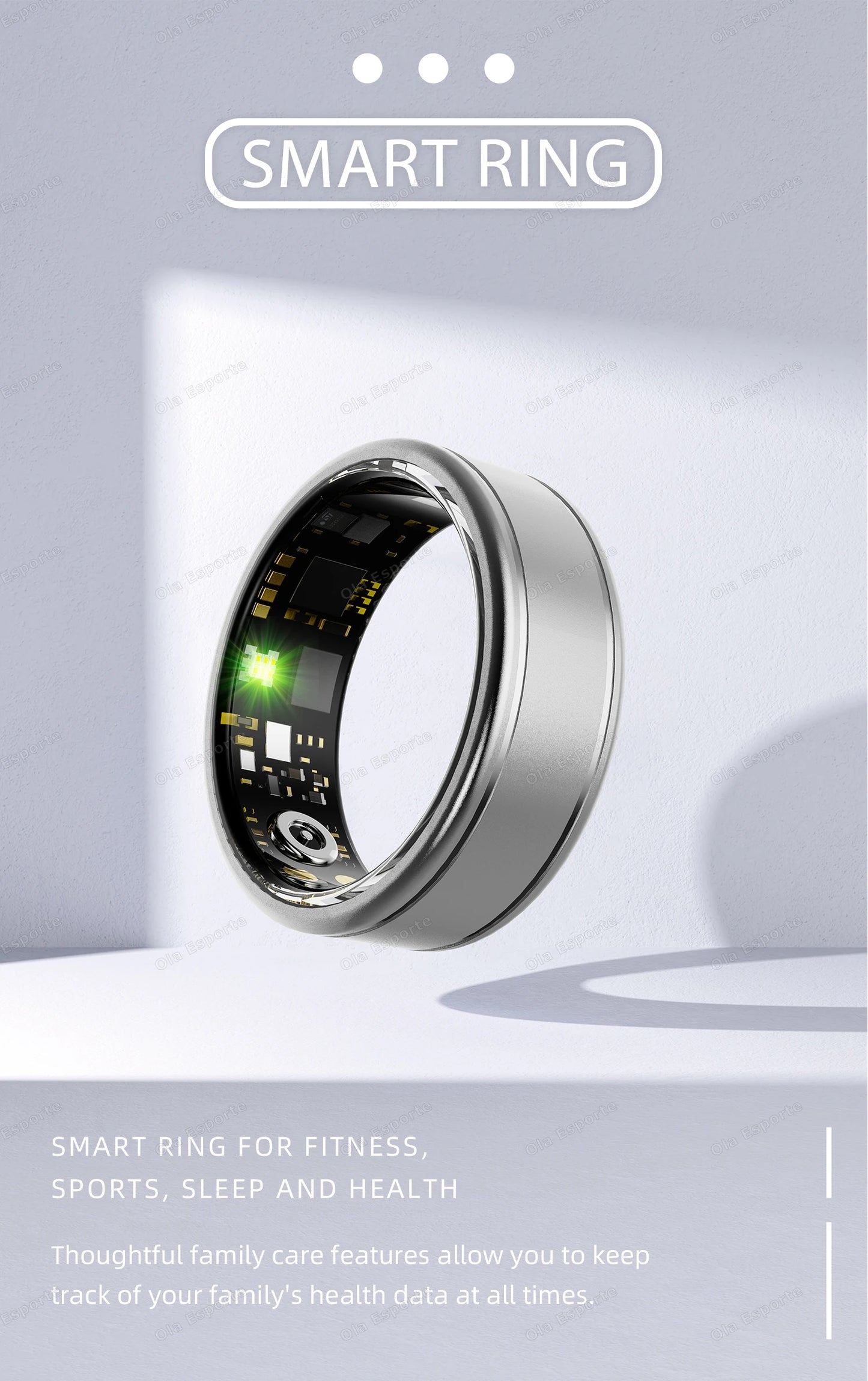 2026 Smart Health Rings Heart Rate Blood Pressure/Oxygen Monitoring Rings Fitness Gift for Friends Family Colleagues Smartring