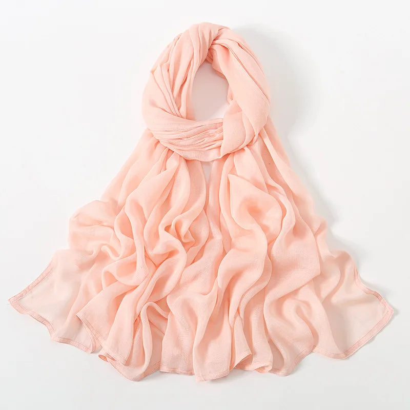 New Big Size Solid Rayon Modal Hijab Scarf Women Muslim Headscarf Wraps Shawl Femme Musulman Headband Islamic Turban 190*85cm