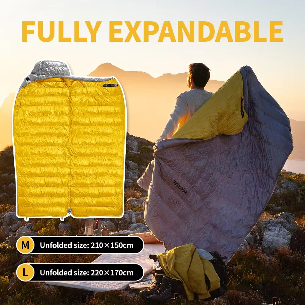 Naturehike Camping Sleeping Bag CW400 CW700 CW1000 Duck Down Sleeping Bags Ultralight Outdoor Hiking Waterproof Sleeping Bags