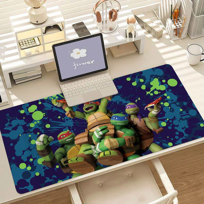 Cartoons Animations T-TMNT-T Mouse Pad Anti Slip Rubber Edge Locked Thickened Laptop Gaming Desk Mat