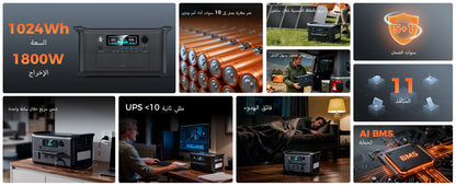 مولد كهرباء 300w 1000w 2000w Portable Power Station Lifepo4 Battery ups Function Camping Equipment Power Bank Saudi Ar