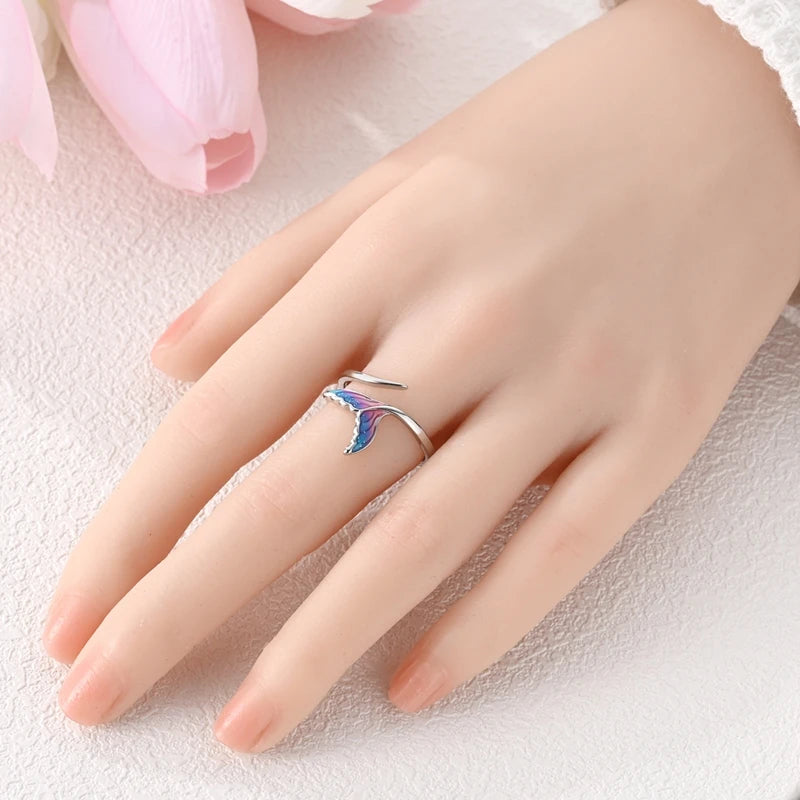 Rings Hot Sales 925 Sterling Silver Love Heart Sun Moon Star Iris Adjustable Rings For Women Wedding Birthday Party Jewelry Gift
