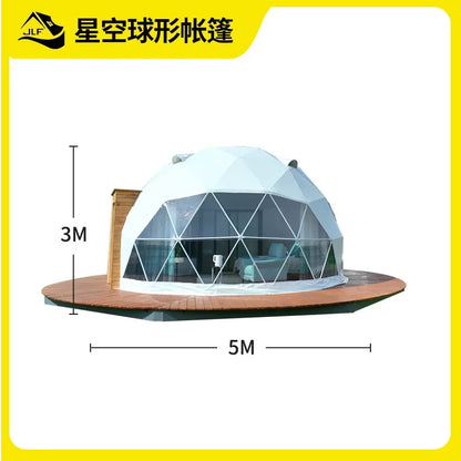 Outdoor Activities Advertising Exhibition Camping Starry Sky Spherical Tent House Hotel Camp Homestay Tent