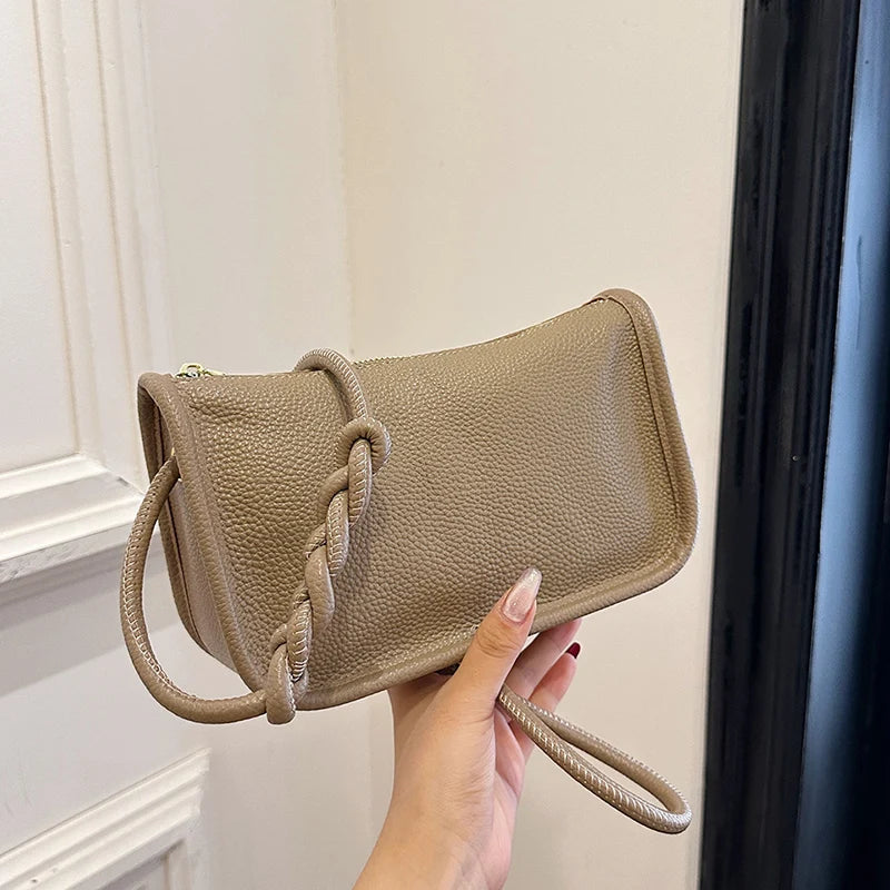 100%Real Cowhide Genuine Leather Sac Fashion Women Crossbody Bags For Ladies New High Capacity Shoulder Bag Handbag Female Purse