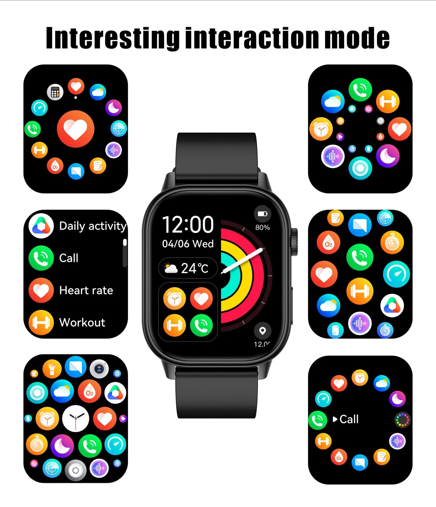 LIGE 2026 For Android IOS GPS Smart Watch Women 2.01" HD Screen Heart Rate Bluetooth Call Compass IP68 Waterproof Men Smartwatch