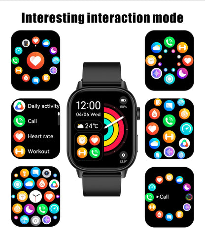 LIGE 2026 For Android IOS GPS Smart Watch Women 2.01" HD Screen Heart Rate Bluetooth Call Compass IP68 Waterproof Men Smartwatch