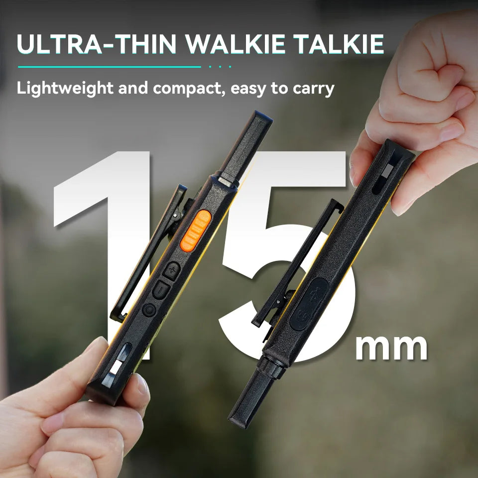 Retevis B63S(3nd Gen RT622) Walkie Talkie 2 Pcs with LCD Screen Ultra-thin, License-free, Type C, for Communication Radios