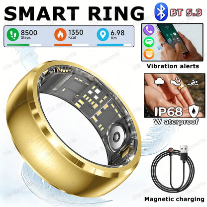 New Incoming Call Vibration Reminder Smart Ring 2026 Gesture Control Messages Alarms Health Monitor Sports Smartring Men Women
