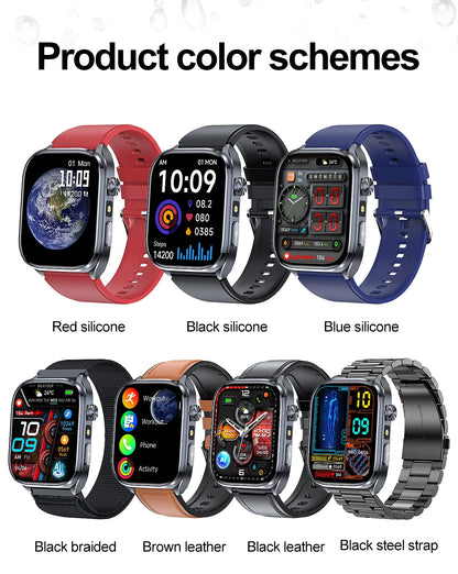 2026 New Non-Invasive Laser Treatment Three High Smart Watch Man ECG Heart Test Blood Fat Uric Acid Smart Watch For Android IOS