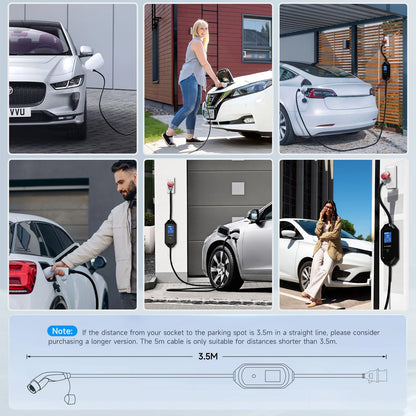 AFYEEV 11KW 16A EV Charger Type2 IEC62196-2 EVSE Charging Box Electric Car Charger CEE Plug GB/T Electric Vehicle Charger