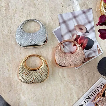 New Fashion Rhinestone Purses And Handbags Mini Golden Evening Bag Luxury Shoulder Bags Funny Party Wedding Acrylic Clutch Purse