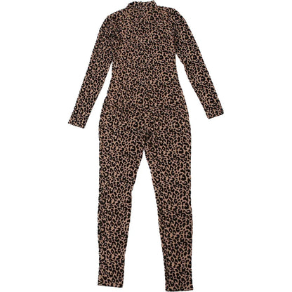 Shestyle Velvet Leopard Sexy Jumpsuits Women Turtleneck Nude Bodycon Mesh Transparent Zipper Fly Slim Fitness Playsuit Clothes