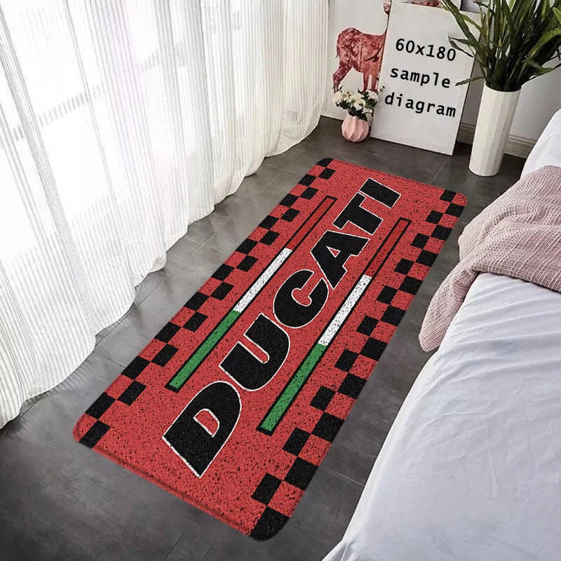 House Entrance Doormat Hallway Carpet Motorcycle Living Room Rugs D-Ducati Foot Carpets Bath Rug Floor Mats Non-slip Home Decor
