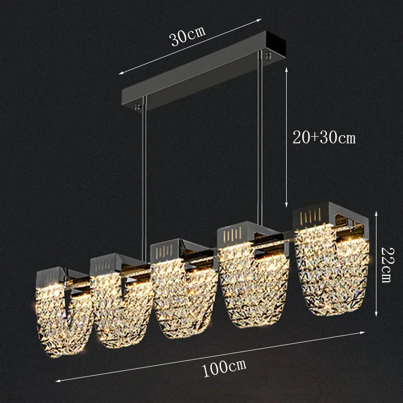 2025 New Home DecorationPendant Lights Luxury Crystal Living Room Chandelier Bedroom Pendant Lamp Ceiling Light  Indoor Lighting