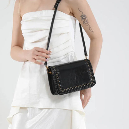 Solid Color Flip Crossbody Bag For Women Small Handbag Women Fashion Designer Bags PU Leather Shoulder Bag Female Purses