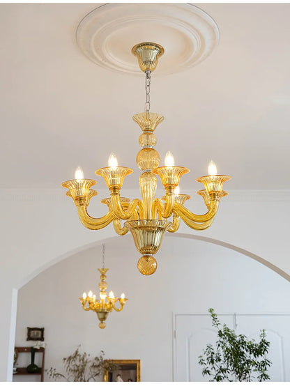 Deco Home Led chandelier crystal lamp for living room parlor Italy hanging crystal sconce Hotel fixtures Lustre Cristal lighting