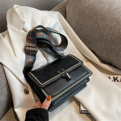 Mini Cross-Body Bags for Women, Adjustable Strap, Small Square Design Purse, Fashion Shoulder Bag, New Designer Mini Leather Bag