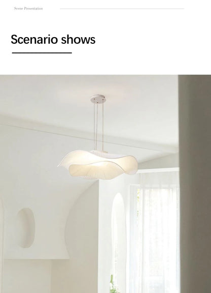 Nordic Modern Creative Restaurant Pendant Lamp Design Simple Lotus Leaf Hat Led Lights for Dining Living Room Bedroom Chandelier