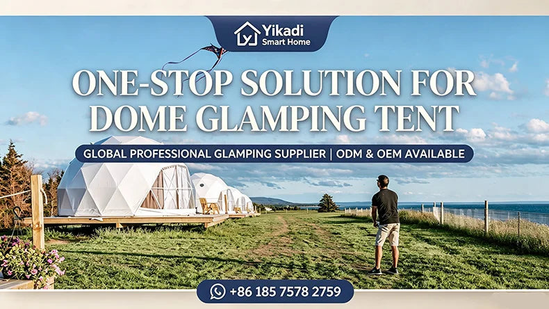 PVC Geodesic Dome Tent, Waterproof Windproof Snow Resistant Luxury Glamping Tent for Resort Hotel Outdoor Party Event Shelter