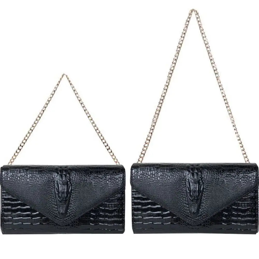 Luxury Crocodile Bags Women Leather Chain Crossbody Bags For Women New Handbags Shoulder Bags Messenger Female Clutch
