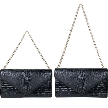Luxury Crocodile Bags Women Leather Chain Crossbody Bags For Women New Handbags Shoulder Bags Messenger Female Clutch