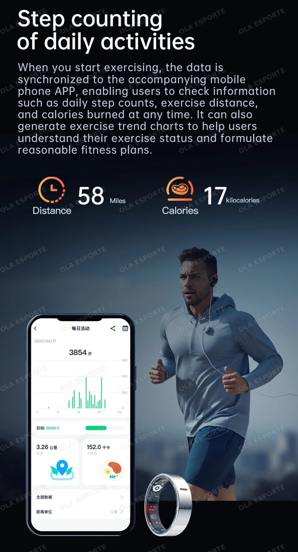 2026 Outdoor Sports Smart Ring 5ATM+IP68 Waterproof Rings Heart Rate Blood Pressure/Oxygen Sleep Health Monitoring Smartring Men