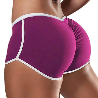 High Waist Sexy Women's Sports Shorts Athletic Gym Workout Fitness Yoga Leggings Briefs Solid Breathable Short Pants Female