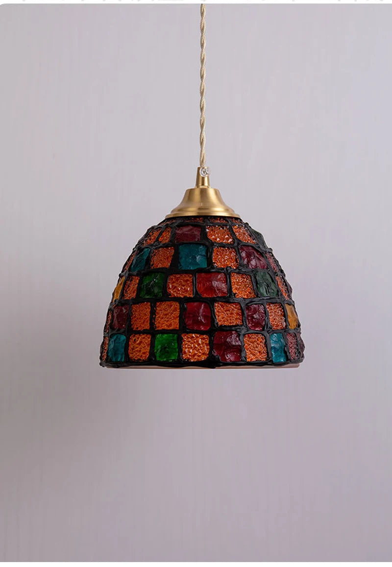 Glass Ceiling Chandelier Creative Sea Shell Lampshade Bedroom Bedside Hanging Lamp Interior Decoration Lighting Pendant Lights