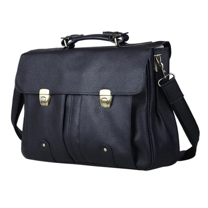High Quality Cowhide Genuine Leather Briefcase for Men Business Bag 15.6"Laptop Case Male Portfolio Attache Office messenger bag
