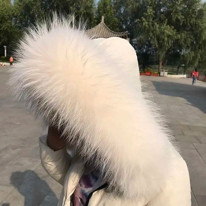 2025 Winter Raccoon Fur Collar Women Men Luxury Natural Fur Hood Trim Decors For Coat Jacket  Genuine Real Fur Shawls Scarves