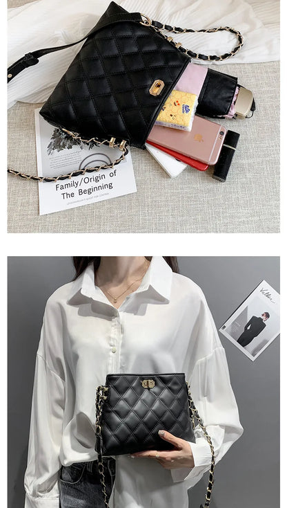 Design Handbag Shoulder Bags for Women Small Luxury Crossbody Bag High Quality Soft Leather Purse New Ladies Small Square Bag