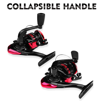 Ultralight Spinning Fishing Reel 2000 Size 5.2:1 1BB 5KG Max Drag Metal Spool Left Right Handle Saltwater Freshwater Lure Tackle