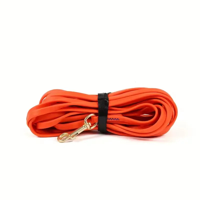 1.5‑9M PVC Coated Dog Tracking Leash 1cm Width 4mm Thickness Waterproof Long Training Lead Brass Hook for Small Medium Dogs